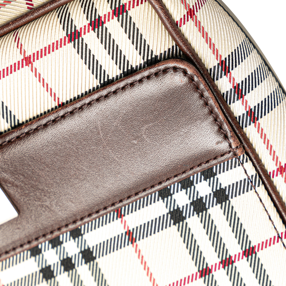 Pre-Loved Burberry House Check Canvas Crossbody - Picture 7 of 9